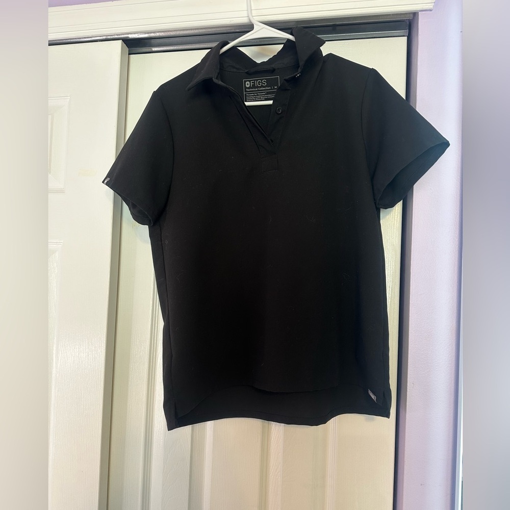 FIGS Nala Short Sleeve Polo Scrub Top